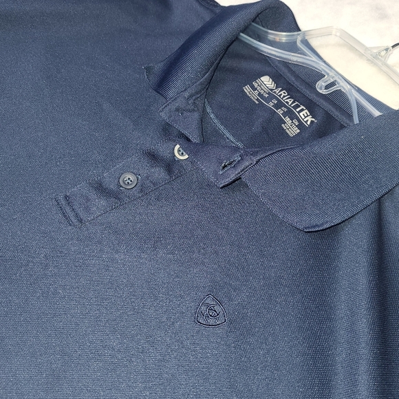 Ariat Tek Polo Size X Large Navy Blue - Picture 1 of 12